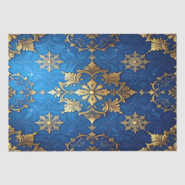 Papel de seda decorativo azul para fiestas