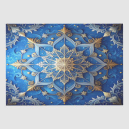 Papel de seda decorativo azul para fiestas