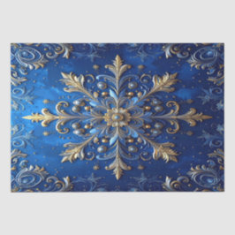 Papel de seda decorativo azul para fiestas