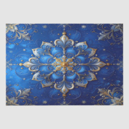 Papel de seda decorativo azul para fiestas