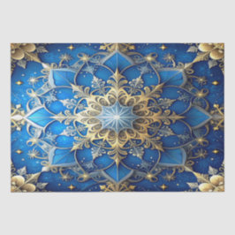 Papel de seda decorativo azul para fiestas