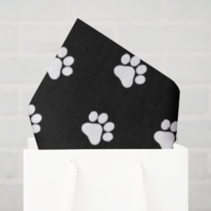 Papel de seda decorativo con estampado de patas te