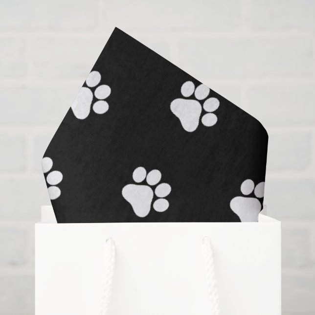 Papel de seda decorativo con estampado de patas te (Bolsa de regalo)