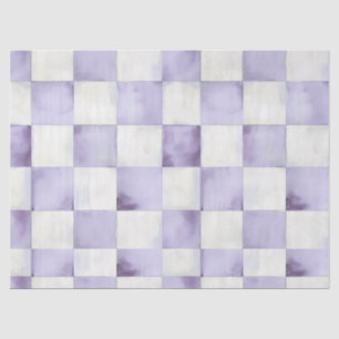 Papel de seda decorativo cuadros púrpura