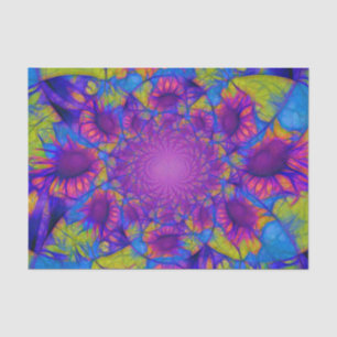 Papel De Seda Decoup. abstracto amarillo morado girasol