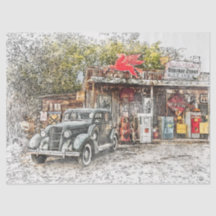 Decoup de vintage de la tienda general de modelos 