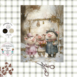 Papel De Seda Decoupage 3 Little Pigs Story Book Forest