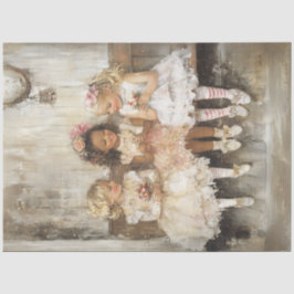 Papel De Seda Decoupage 3 Niños Floreciendo Amistades