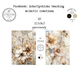 Papel De Seda Decoupage A3 Botanicals Artwork Designs 