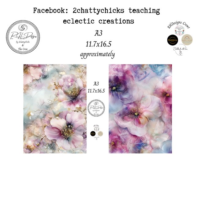 Papel De Seda Decoupage A3 Florales Botánicos para Scrapbooking (Subido por el creador)