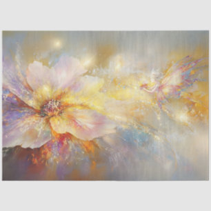 Papel De Seda Decoupage Abstract Painting Flower & Fairy