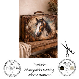 Papel De Seda Decoupage American Indian Horse Painting