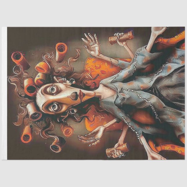 Papel De Seda Decoupage Artistic Depicer Persona Multiple Arms (Anverso)