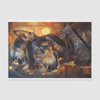 Papel De Seda Decoupage Australian Kelpie Steampunk