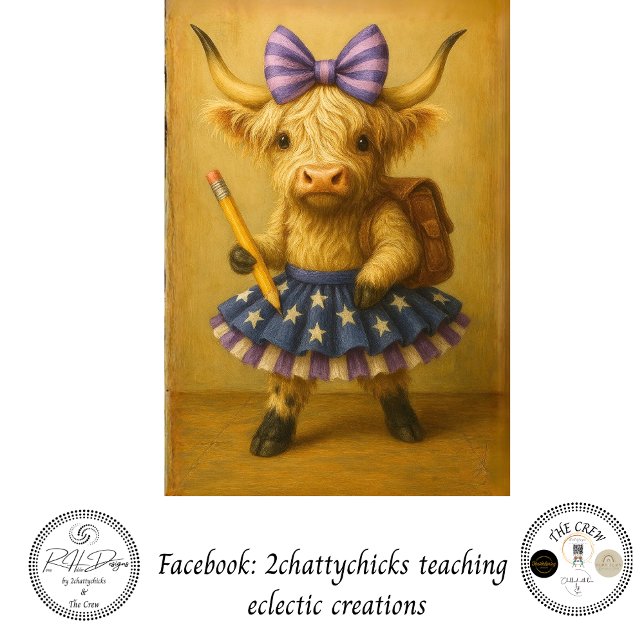 Papel De Seda Decoupage Back School Highland Backpack (Subido por el creador)