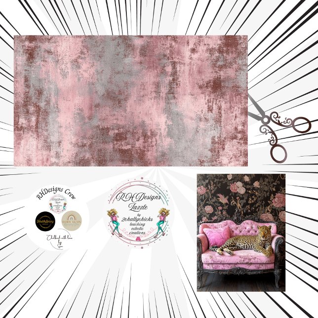 Papel De Seda Decoupage Backdrop Textured Grays Pinks DIstressed (Subido por el creador)