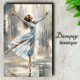 Papel De Seda Decoupage Bailando en la Lluvia
