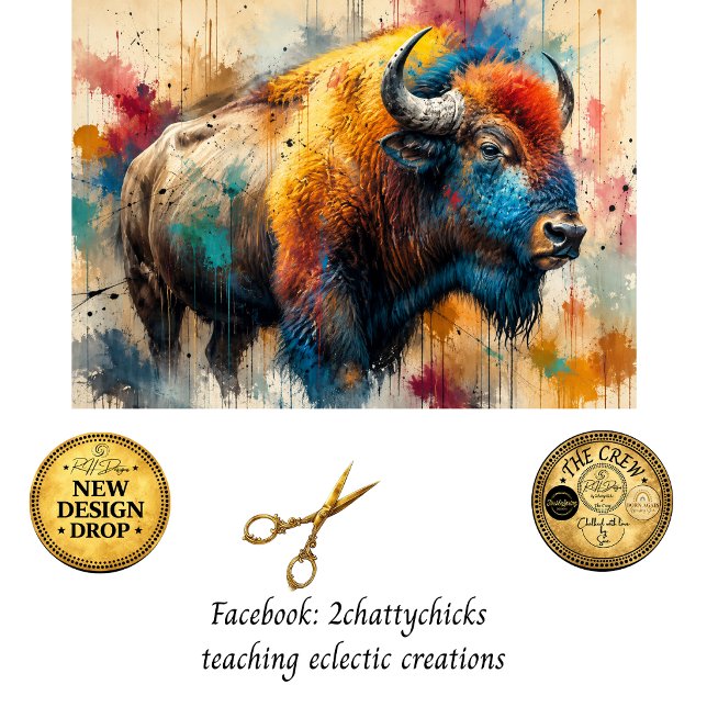 Papel De Seda Decoupage Bison Salvaje de Oklahoma  (Subido por el creador)