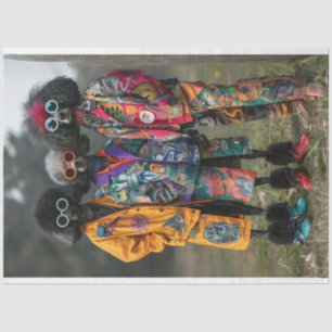 Papel De Seda Decoupage Boho Hippie Standard Poodles