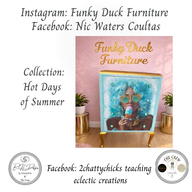 Papel De Seda Decoupage Bold Summer Vibes Sun Kissed Treats (Subido por el creador)