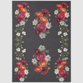 Papel De Seda Decoupage Botanical Bloom