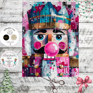 Papel De Seda Decoupage Bubblegum Majestad Cascanueces Rosa 
