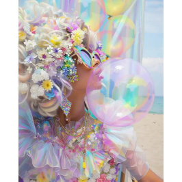 Papel De Seda Decoupage Bubblegum Summer Art con Vibes Retro