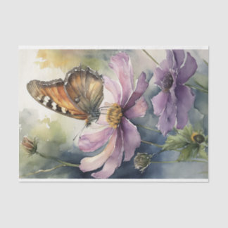 Papel De Seda Decoupage Butterfly on Cosmos