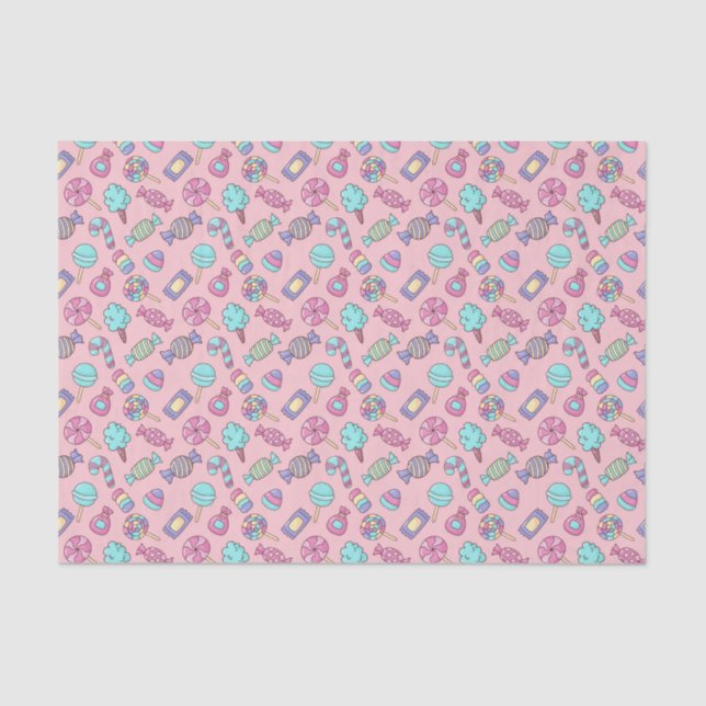 Papel De Seda Decoupage Candy Pink (Anverso)