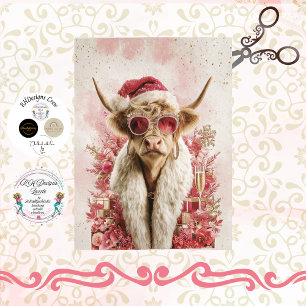 Papel De Seda Decoupage Caprichoso Alta Moda Vaca de las Tierras