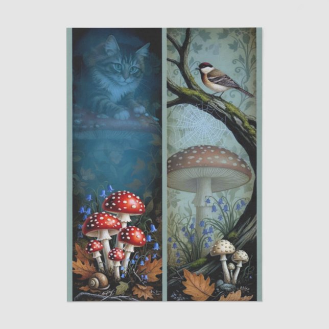 Papel De Seda Decoupage Celestial Kitten (Anverso)
