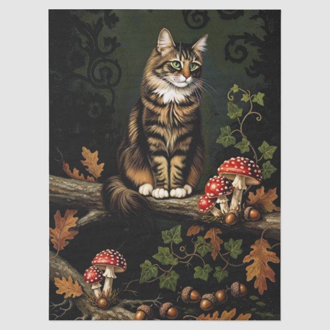 Papel De Seda Decoupage Celestial Kitten (Anverso)