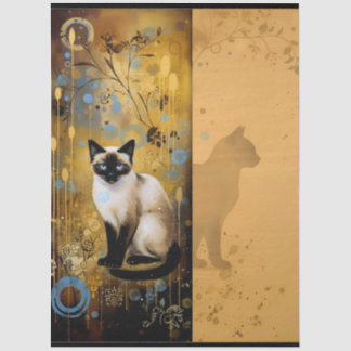 Papel De Seda Decoupage Celestial Kitten