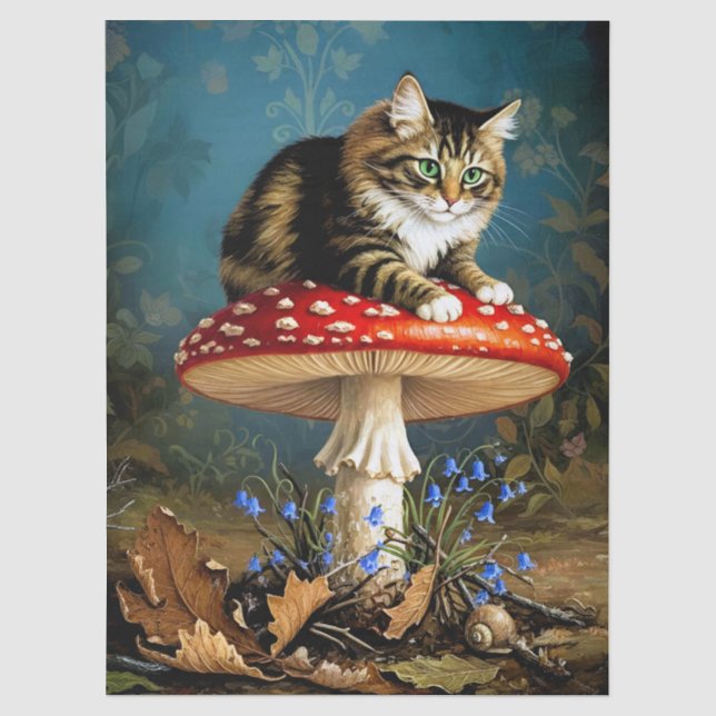 Papel De Seda Decoupage Celestial Kitten (Anverso)