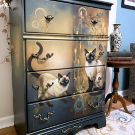 Papel De Seda Decoupage Celestial Kitten