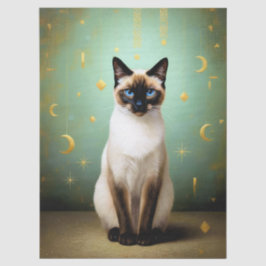 Papel De Seda Decoupage Celestial Kitten