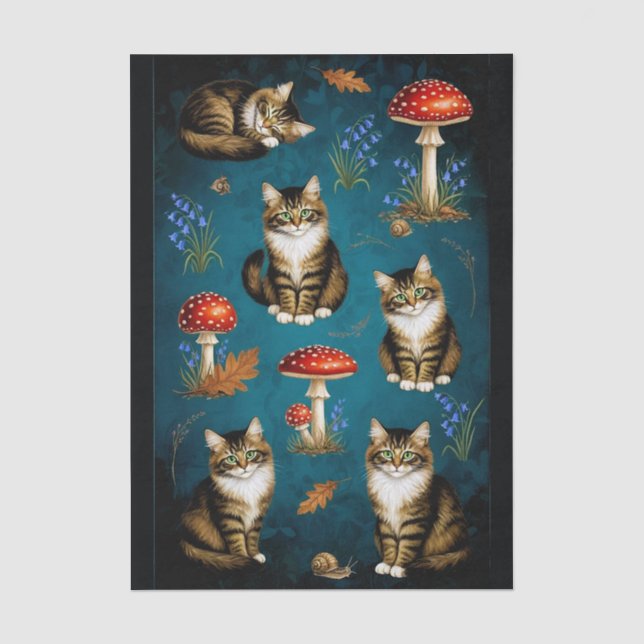 Papel De Seda Decoupage Celestial Kitten (Anverso)