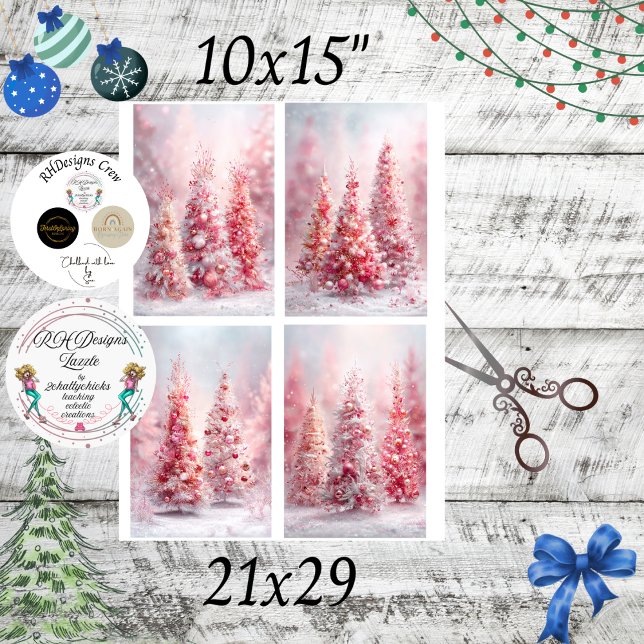 Papel De Seda Decoupage Christmas Tree 10x15 Scrapbook Designs (Subido por el creador)