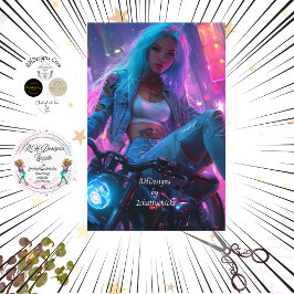 Papel De Seda Decoupage Classic Poster de Moda Futurista en Bike