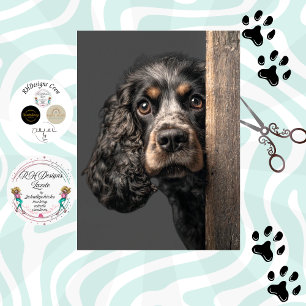 Papel De Seda Decoupage Cocker Spaniel marrón negro Sadie