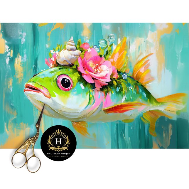 Papel De Seda Decoupage Comercial de Peces Tropicales de Palm Be (Subido por el creador)
