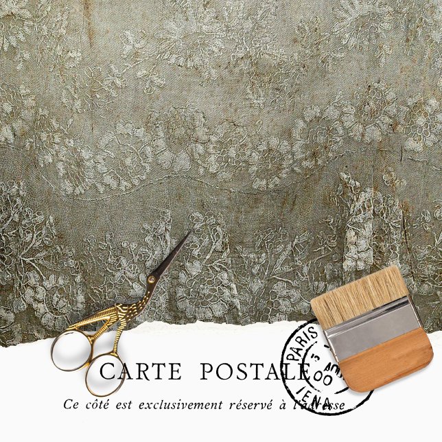Papel De Seda Decoupage con textura de encaje crema rústico vint (Subido por el creador)