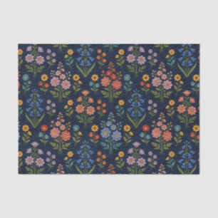 Papel De Seda Decoupage Cottagecore   Flores Silvestres Bordadas