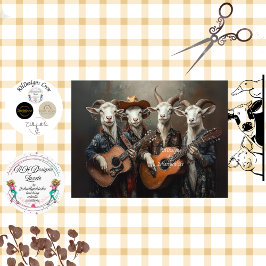 Papel De Seda Decoupage Country Music Farming Gots