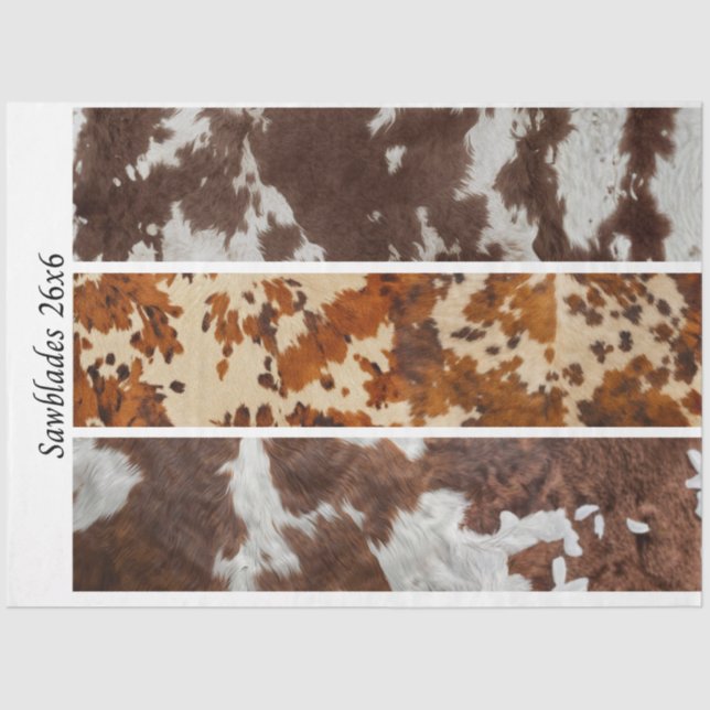 Papel De Seda Decoupage Cowhide Rustic Handsaw Panel Designs  (Anverso)