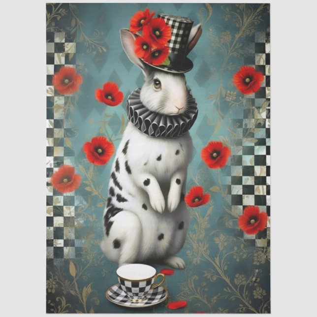 Papel De Seda Decoupage Curious Wonderland (Anverso)