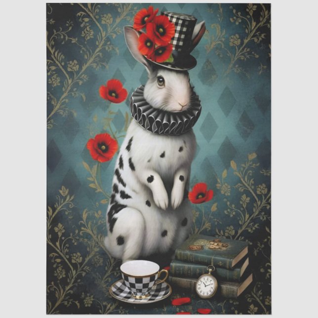 Papel De Seda Decoupage Curious Wonderland (Anverso)