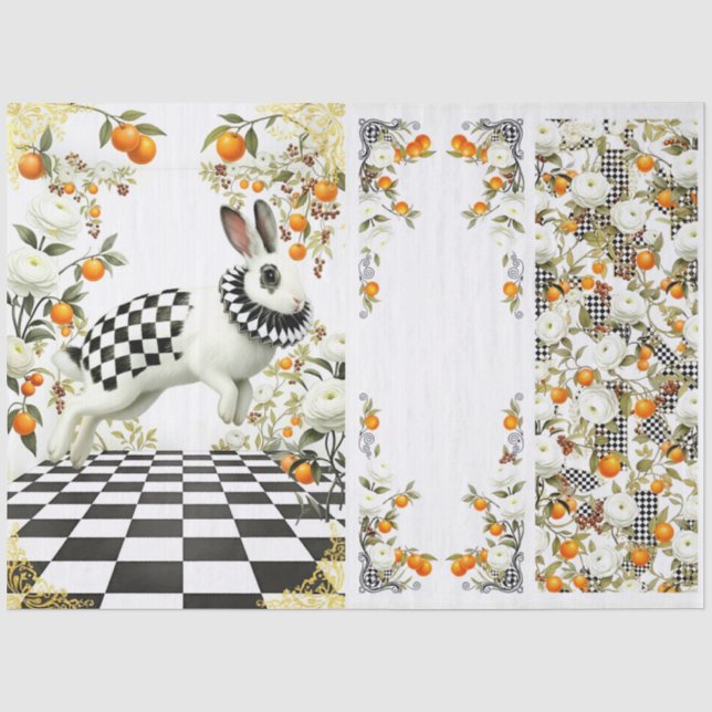 Papel De Seda Decoupage Curious Wonderland (Anverso)