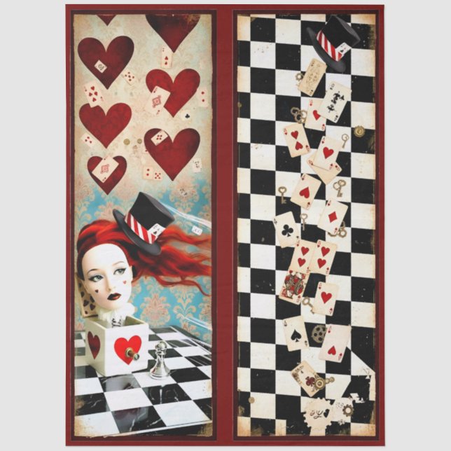 Papel De Seda Decoupage Curious Wonderland (Anverso)