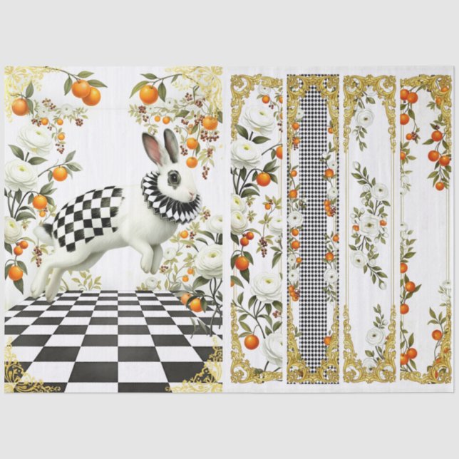 Papel De Seda Decoupage Curious Wonderland (Anverso)
